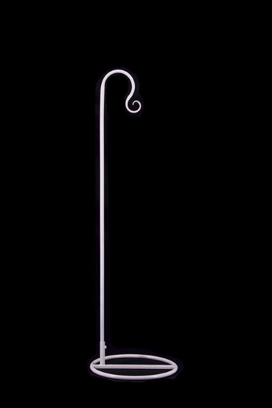 Set of 10 durable shepherd's hooks, 100cm tall, perfect for hanging decorations at outdoor events like weddings and parties.