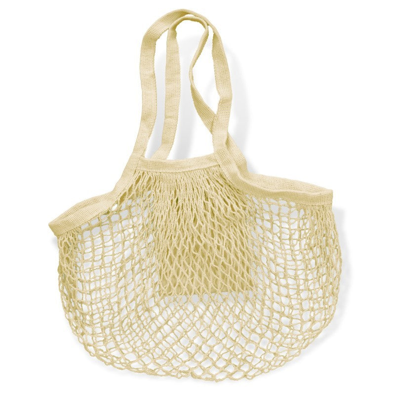 Foldaway Tote Bag - Cotton Mesh Natural (Set of 10)