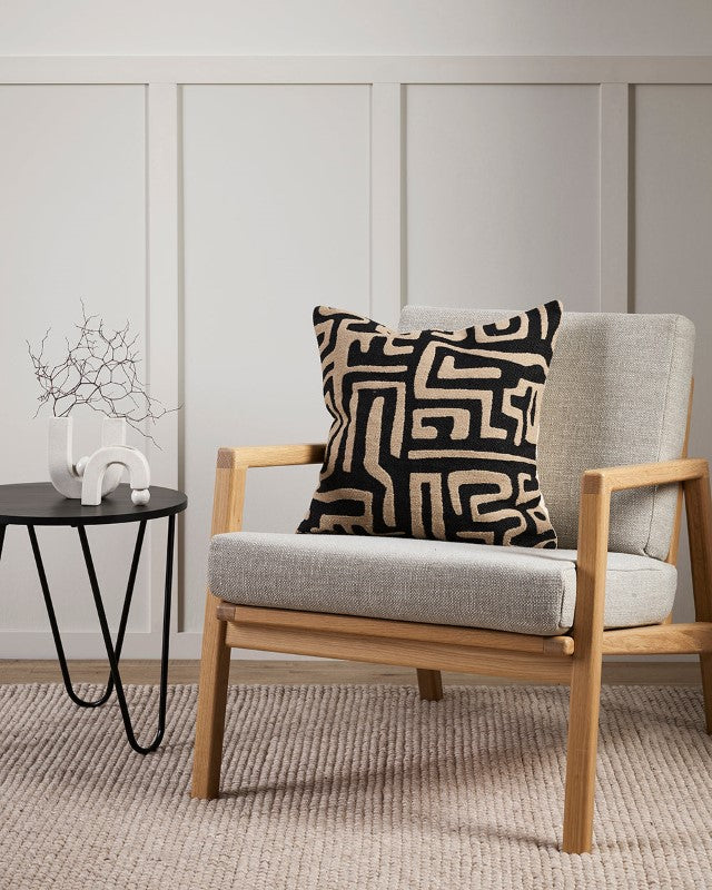 Loren Cushion - Black 50x50cm - OLLO