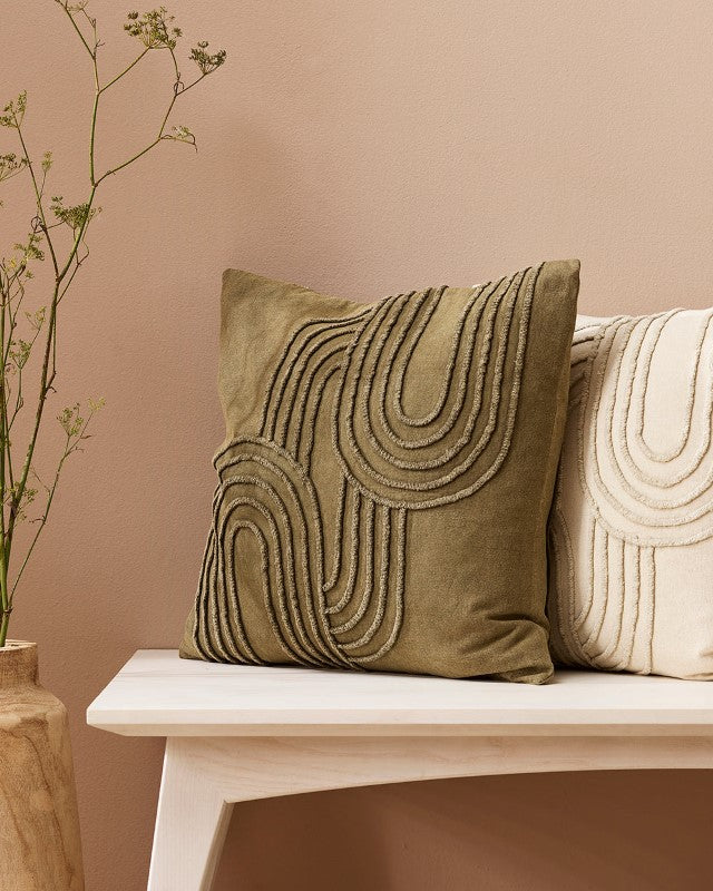 Gatsby Cushion - Olive 50x50cm - OLLO