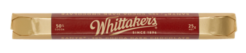 Chocolate Bar Sante Dark Wrapped - Whittaker's - 48PC