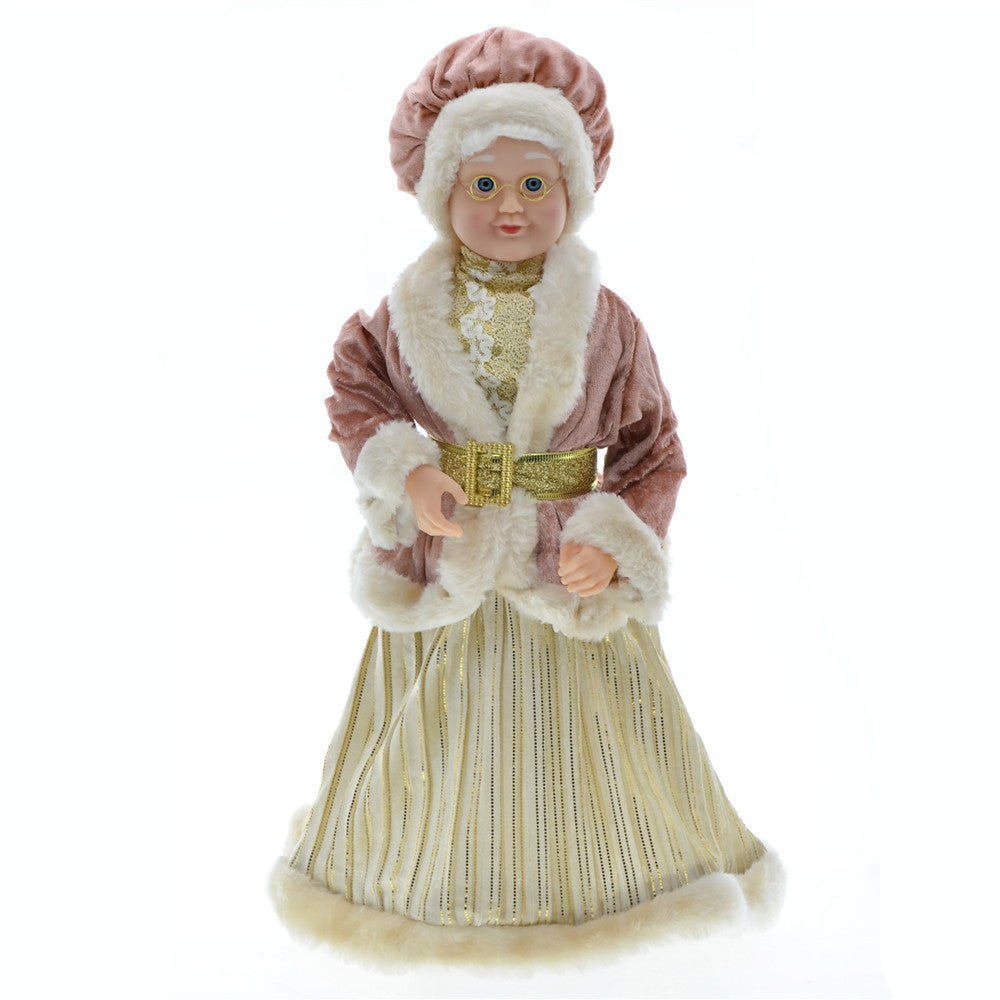 Santa– 60cm Christmas Standing Velvet Mrs Claus