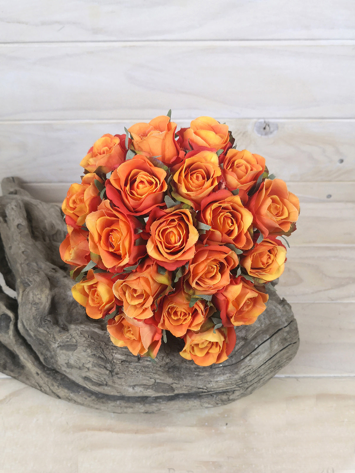 Vibrant set of 20 artificial rose bud posies, perfect for decor, arrangements, and lasting beauty without maintenance.