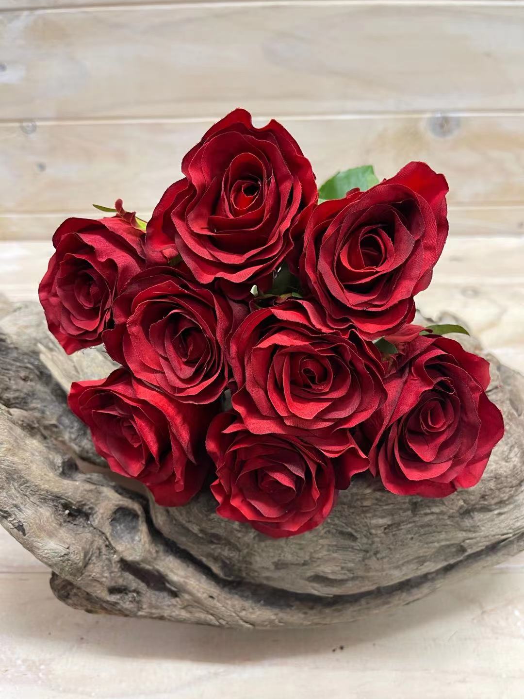 Artificial Flower -Rose Bud Stem Bundle X 8