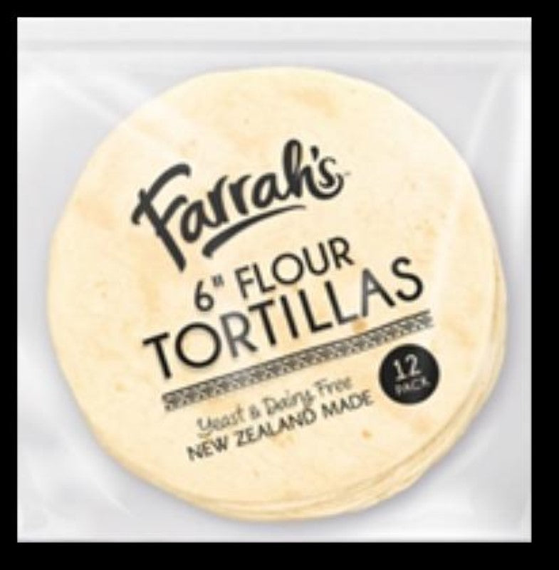 Tortilla 6 Inch Flour - Farrah - 12PC