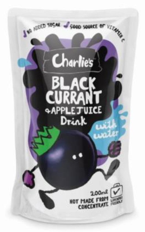 Juice Apple Blackcurrant Kids - Charlies - 10X200ML
