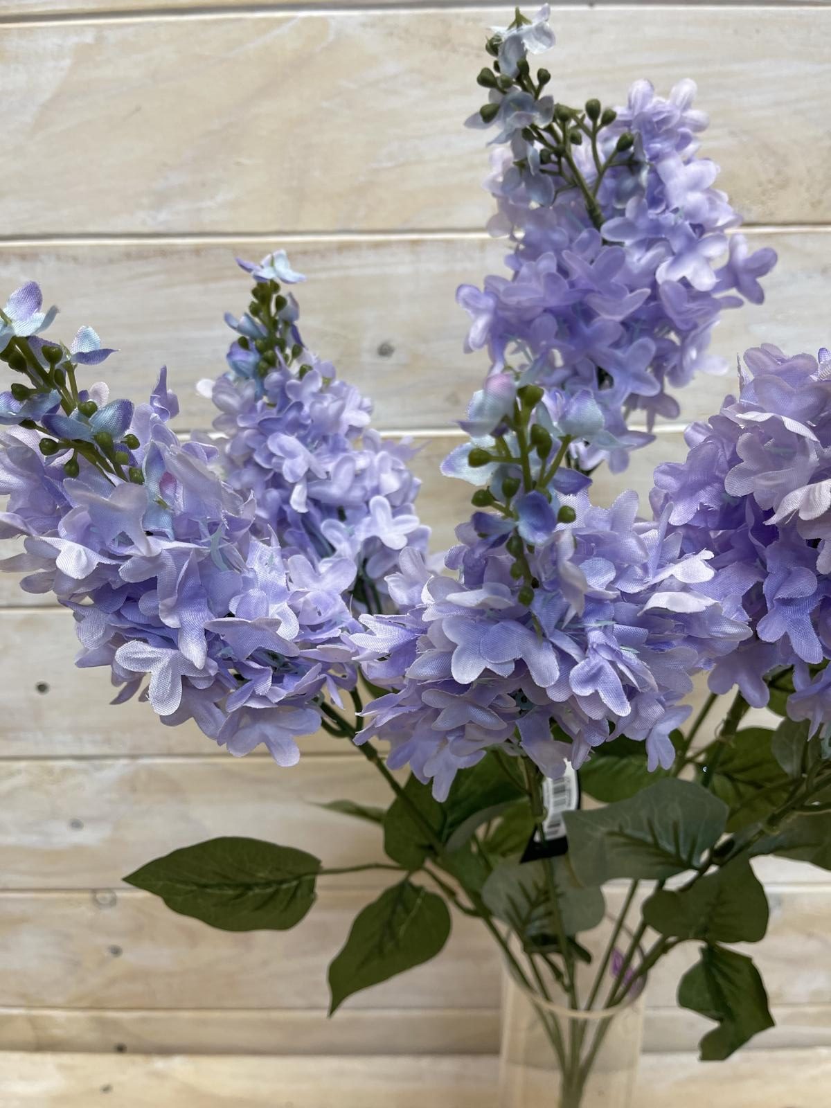Lifelike large artificial hyacinths bush, vibrant blooms perfect for elegant home decor and low-maintenance floral arrangements.