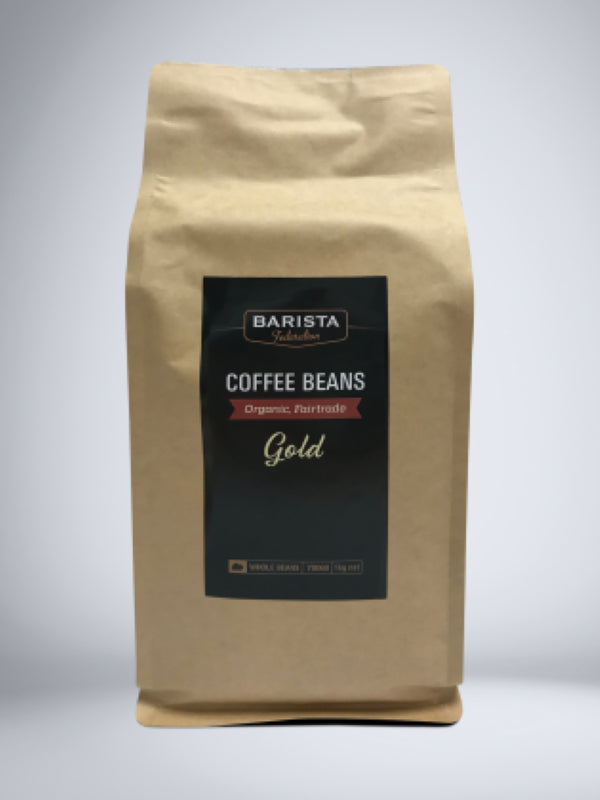 Coffee Beans Gold Organic FairTrade - Barista Federation - 1KG