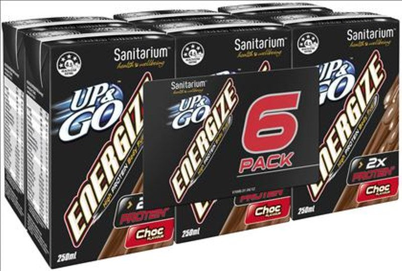 Drink Up & Go Chocolate Energize 250ml - Up & Go - 4X6PC