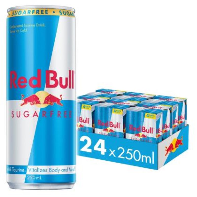Red Bull Sugar Free 4 Pack 250Ml - Redbull - 6X4PC