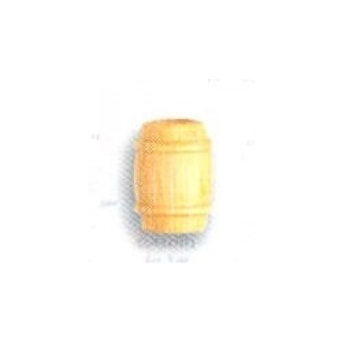 Set of four 8mm boxwood buckets for model-making, ideal for train sets and ship models, enhancing realism and detail.