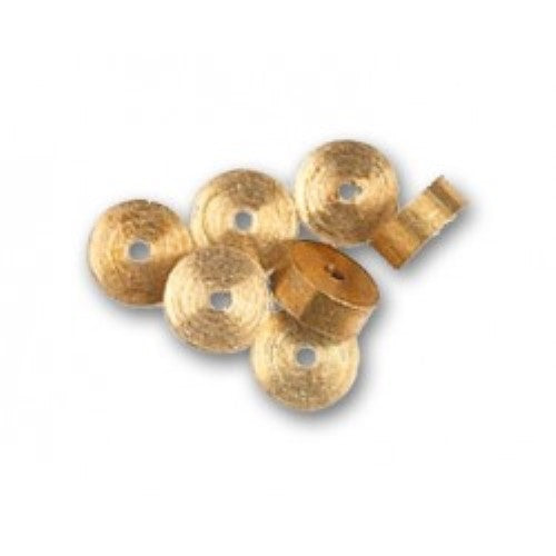 Set of 12 durable cannon wheels (6.5x2.5mm) for enhancing model ships and dioramas with authentic details.