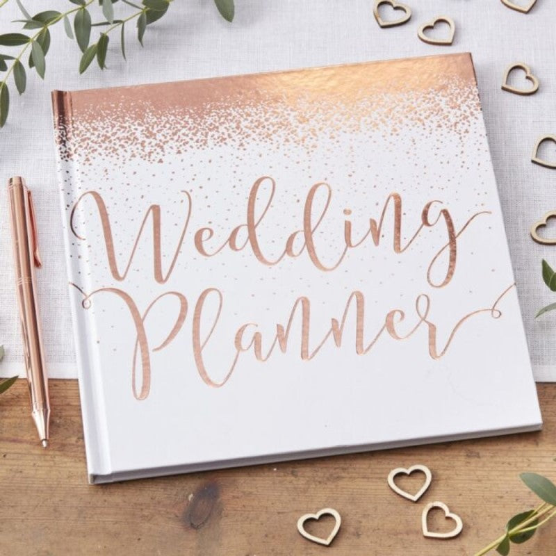 Beautiful Botanics Rose Gold Wedding Planner Book 46 Pages 21cm (H), 20.5cm (W) and 1cm (D)