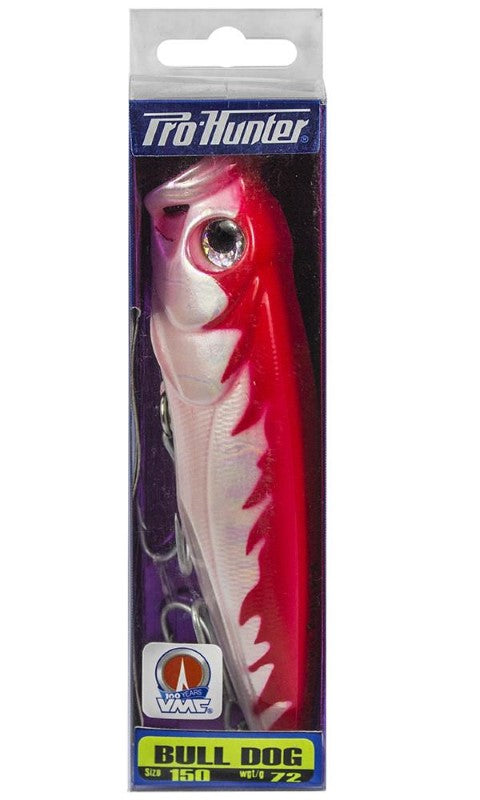 Pro Hunter Bull Dog 150mm Popper - Fire Pearl