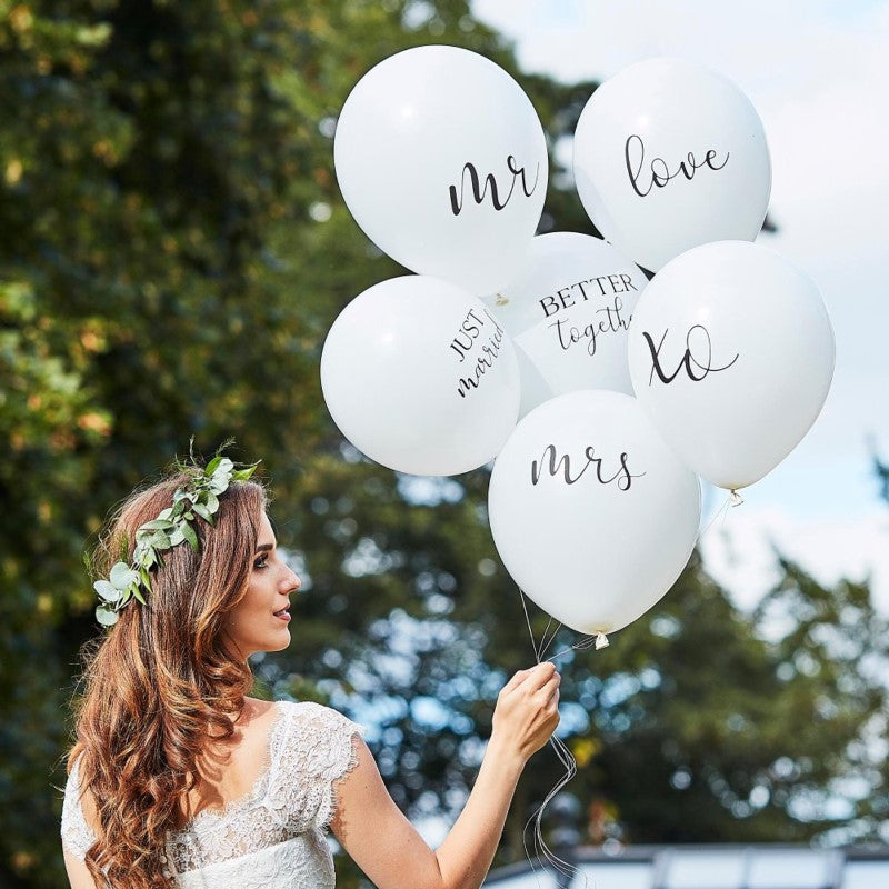 12inch Botanical Wedding Balloons Balloon Bundle - Pack of 6