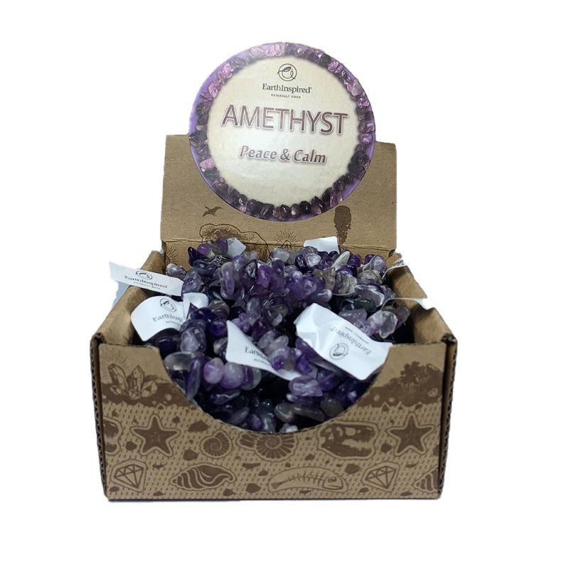 Amethyst 5mm Chip Bracelet - Pack of 25