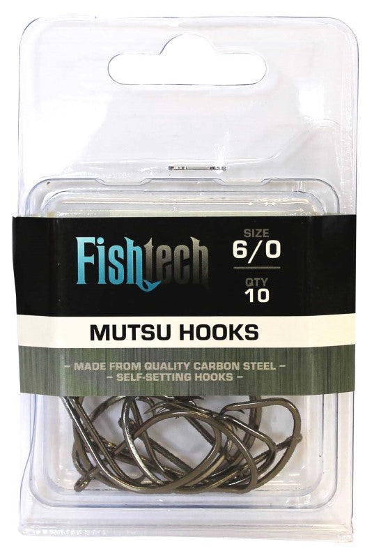 Fishtech Mutsu Hooks 6/0 (10 per pack)