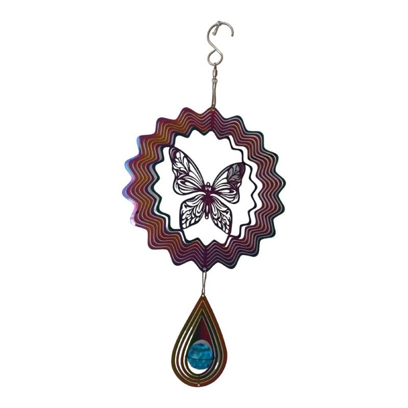 Butterfly Metal 3D Wind Spinner