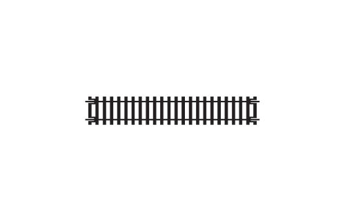 Hornby 168mm straight track for model trains, ideal for expanding railway layouts with durable construction.