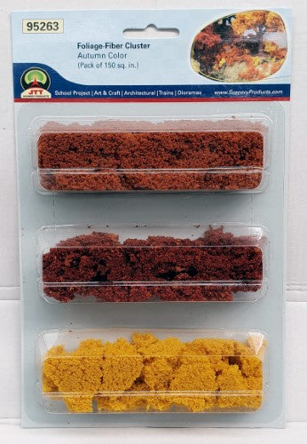 Vibrant autumn foliage in yellow, orange, and red for enhancing model landscapes and dioramas with a seasonal touch.