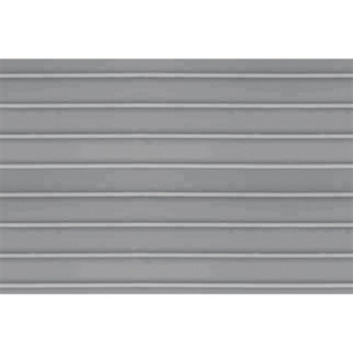 Ribbed roof sheets for O scale model railways, enhancing realism in miniature dioramas and buildings.