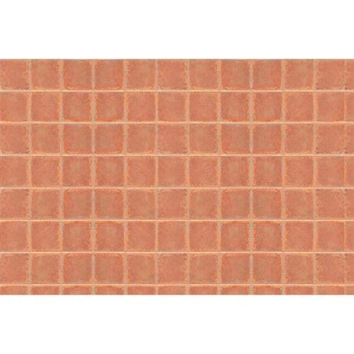Realistic 3/16" square tile sheet for model scenery, perfect for enhancing landscapes and dioramas with detailed architectural features.