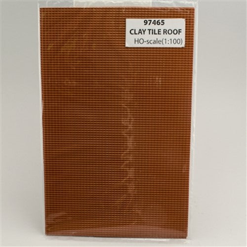Hobby Model Scenery - HO: Clay Roof Tile (2)