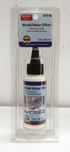 Lifelike Model Blue Water 60ml for realistic ponds, lakes, and oceans in dioramas and model railways. Easy application, quick drying.