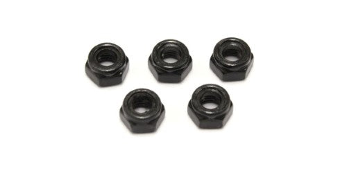 Kyosho Nylock Nuts (M5x5.0) pack of 5, designed for secure RC vehicle assembly and reliable performance.