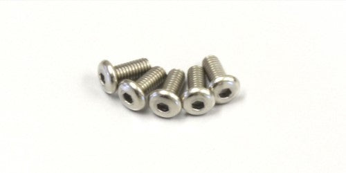 Kyosho Ttnm Hex BH Screw set of 8, M2.6x6mm titanium screws for secure RC model components.