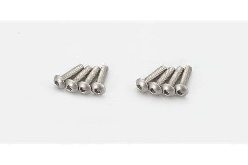 Kyosho Ttnm Hex BH Screw (M3x12) pack of 8 - durable stainless steel screws for secure fastening in RC vehicles.