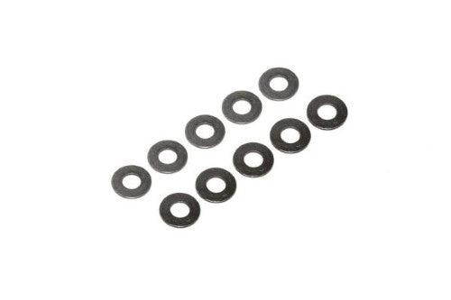 Set of 10 durable M4.5x10x0.5 washers for RC models, ensuring secure assembly and enhanced performance.