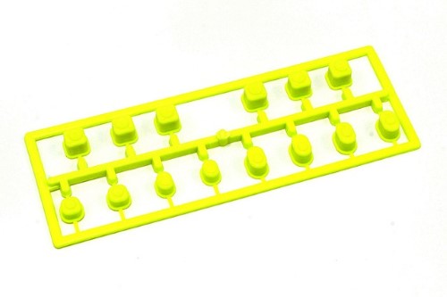 Kyosho MP10 Suspension Bush Set in vibrant yellow, enhancing RC vehicle durability, shock absorption, and control.