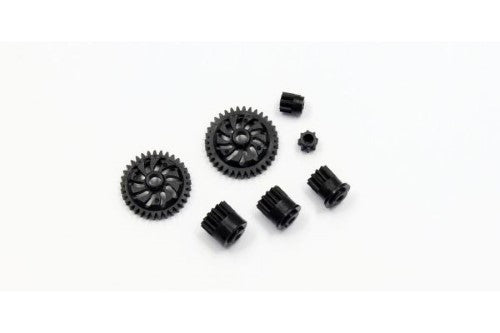 Kyosho MB010 Pinion + Spur Gear set enhances RC vehicle speed and performance with durable, precision-engineered components.