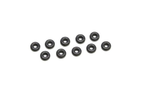 Black silicone O rings (10 pack) for RC models, offering durability, flexibility, and leak prevention for optimal performance.