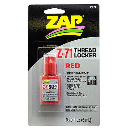 Premium Z-71 Threadlock adhesive in a 6ml bottle, ideal for securing DIY projects and model kits with a durable bond.
