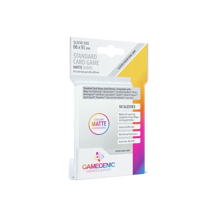 Gamegenic MATTE Sleeves: Standard Card Game (66 X 91 Mm)