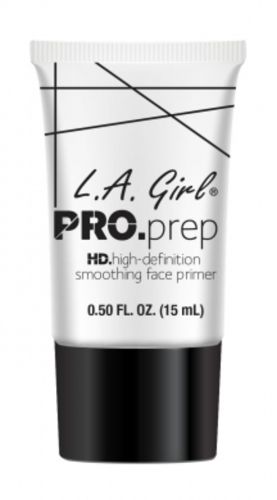 LA Girl Pro Prep Face Primer 15ml bottle, a lightweight primer that smooths skin, blurs fine lines, and enhances makeup longevity.