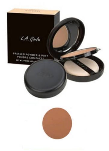 LA Girl Ultimate Pressed Powder in Warm Bronze, offering a silky smooth, matte finish for a radiant, sun-kissed glow.
