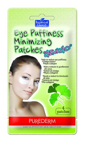 Hydrogel eye patches infused with Ginkgo to reduce puffiness, dark circles, and enhance skin elasticity for a youthful look.