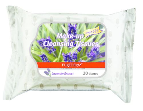 Purederm Makeup Remover Wipes - Lavender