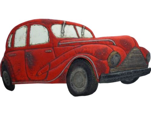 Morris Minor Wall Decal Large - Red