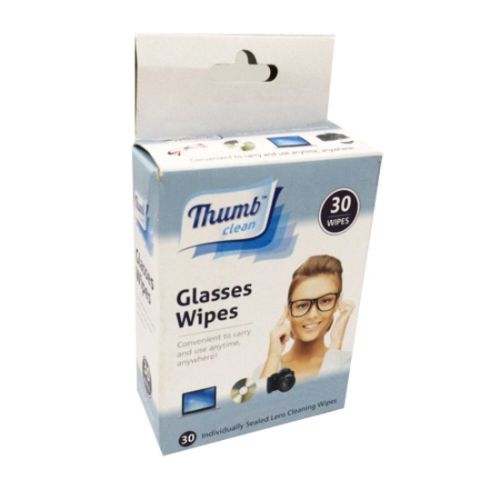 Thumb Clean Glasses Wipes Display - 24pcs