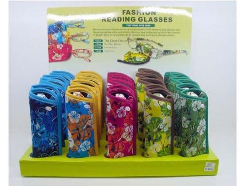 Tropical Sun Sensor Reading Glasses Display - 30pcs