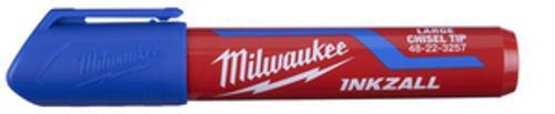 INKZALL Blue Marker Large Chisel Tip 48223257 - Milwaukee