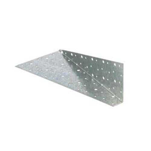 LUMBERLOK Diagonal Zinc Nailon Plate Right Hand Girt-To-Pole Cleat