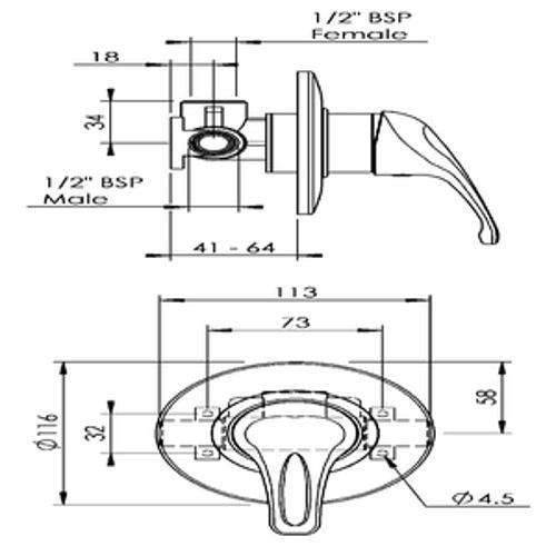 Echo Shower Mixer Chrome E8217 - Methven