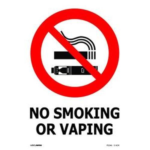 Sign No Smoking Or Vaping 240 x - Safety Genius 340mm
