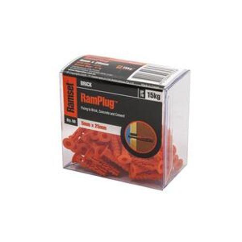 Ramplug Standard Nylon Frame Anchor M5 - Ramset 30mm 50 Pack