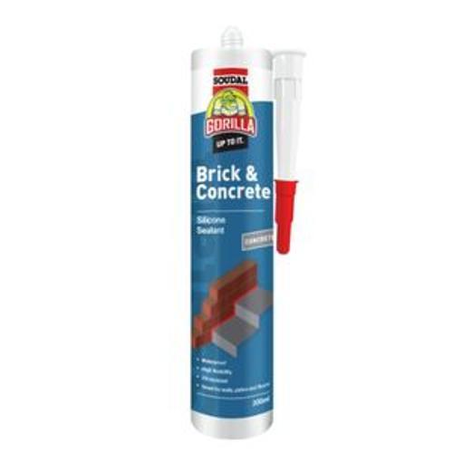Brick & Concrete Silicone - Gorilla 300ml Concrete Grey